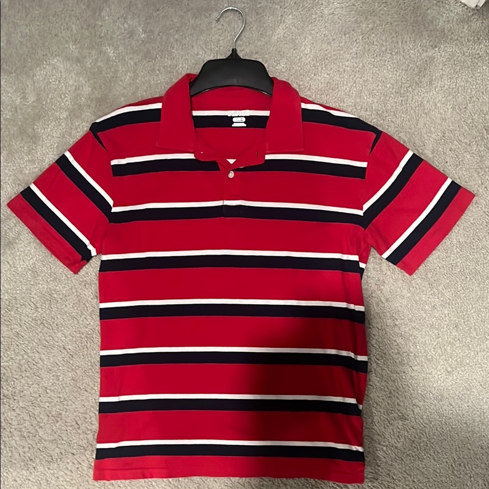 The Children’s Place Red Striped Boy’s Polo Shirt